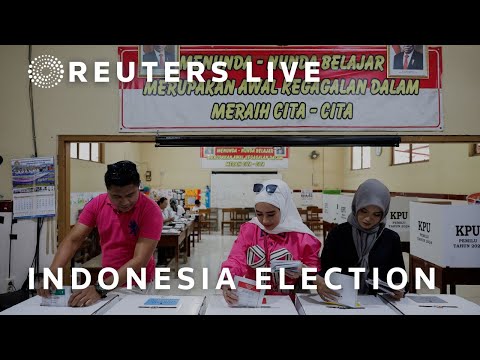 LIVE: Indonesia counts votes after polls close in election [Video]