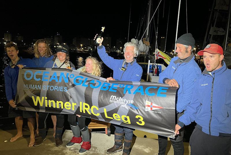 Triana takes first in IRC on leg 3 of the McIntyre Ocean Globe Race [Video]