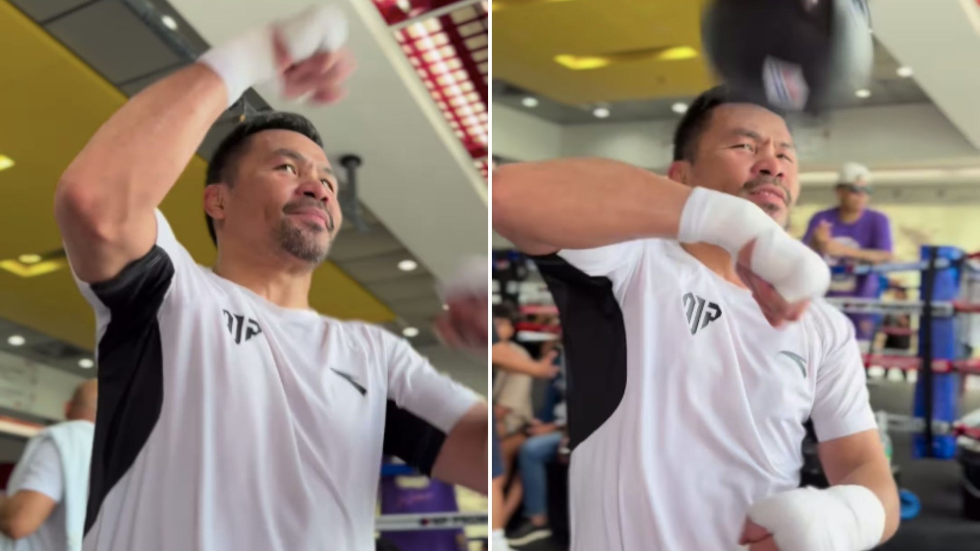 Manny Pacquiao, 45, shows off stunning speed as boxing icon comes out of retirement with two sensational fights on table [Video]