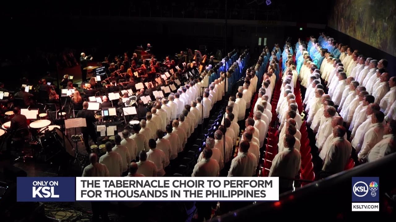 Video: Tabernacle Choir prepares to perform at renowned Mall of Asia with Filipino press day [Video]