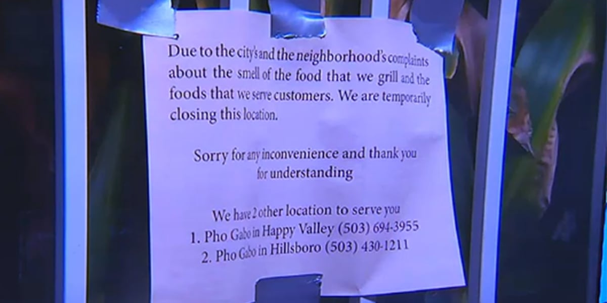 Restaurant closes because of odor complaints, owner says [Video]