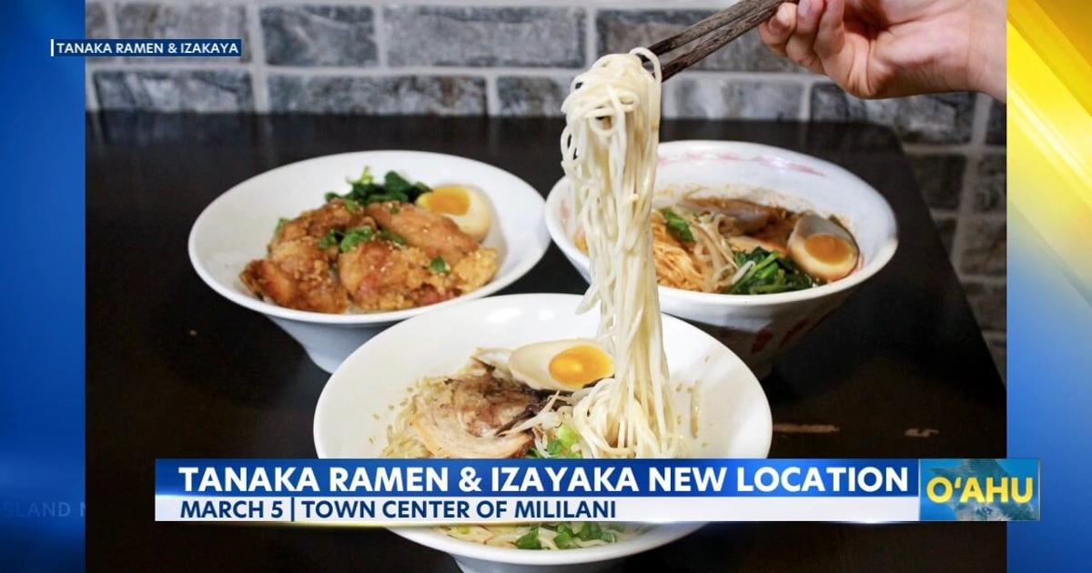 Tanaka Ramen and Izakaya opens 4th location in Central Oahu | Video
