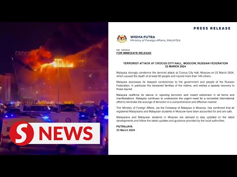 Malaysia condemns terror attack in Moscow [Video]