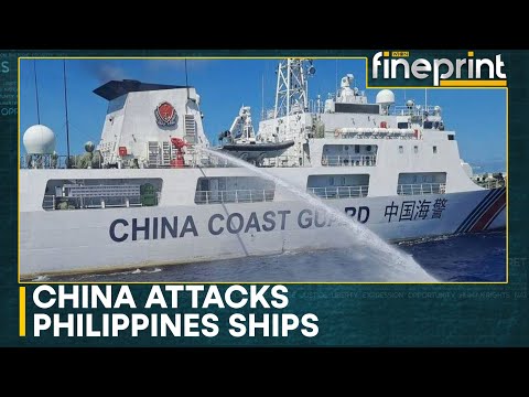 Chinese coast guard fires water cannons at Philippine vessels | WION Fineprint [Video]