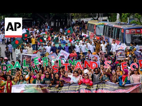 Activists in Bangladesh march through universities to demand end to Israel-Gaza war [Video]