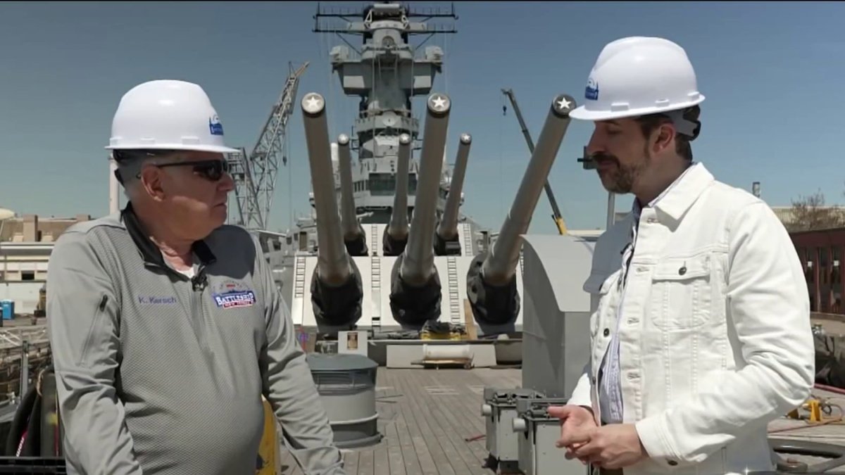 Vietnam vets, volunteers help restore USS New Jersey  decorated Navy battleship  NBC10 Philadelphia [Video]