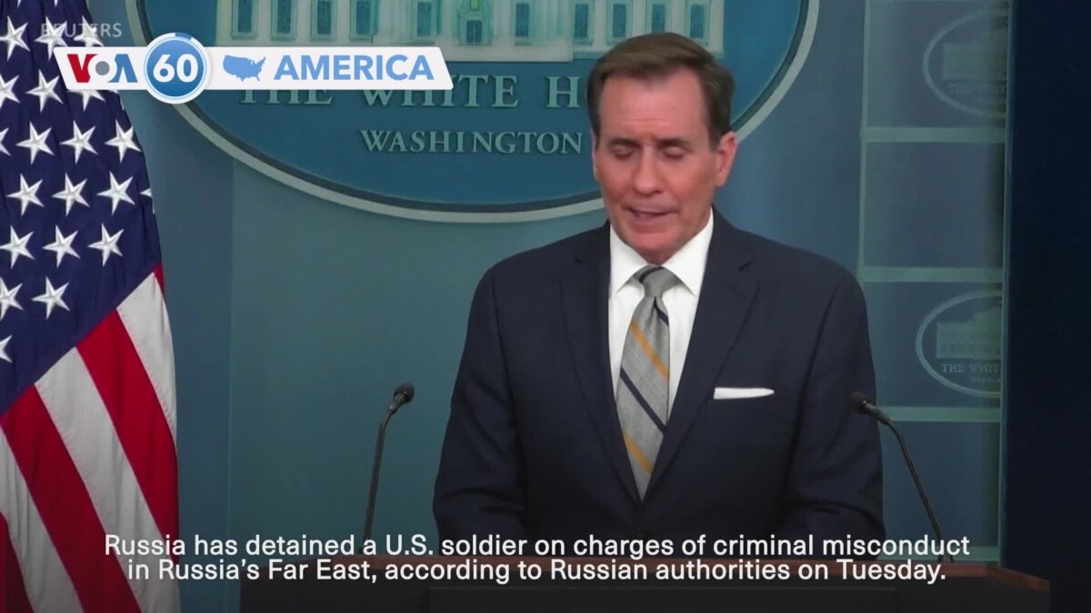 VOA60 America – US soldier detained in Russia on charges of criminal misconduct [Video]