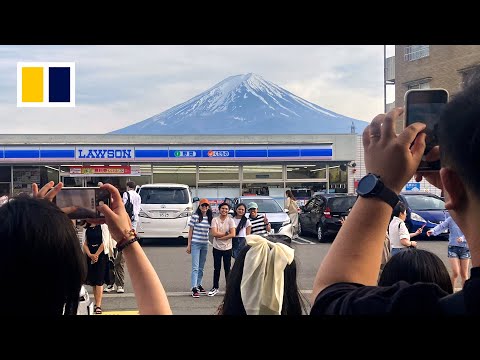 Mount Fuji views blocked to deter tourists [Video]