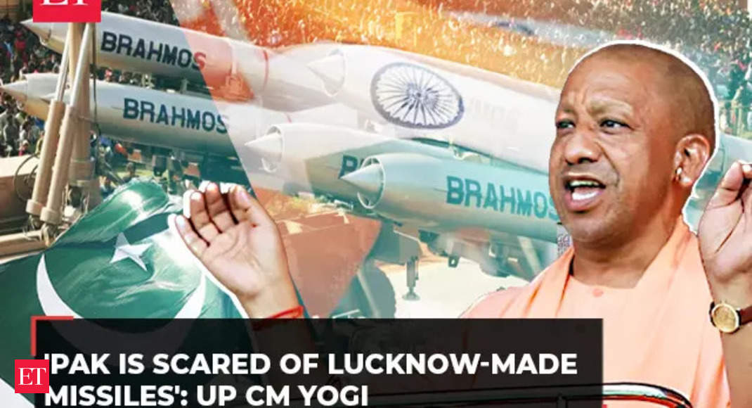 CM Yogi mocks Pakistan, says ‘enemy gets scared when the missile made in Lucknow roars at borders’ – The Economic Times Video