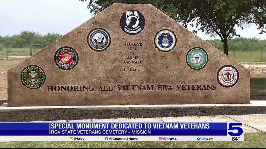 Special monument in Mission dedicated to Vietnam veterans [Video]