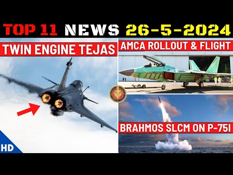 Indian Defence Updates : Twin Engine Tejas Offer,AMCA Rollout,Brahmos SLCM on P-75I,New LPAD Missile [Video]