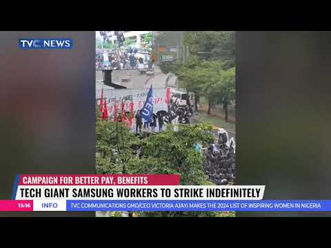 Campaign for Better Pay and Benefits: Tech Giant Samsung Workers To Strike Indefinitely [Video]