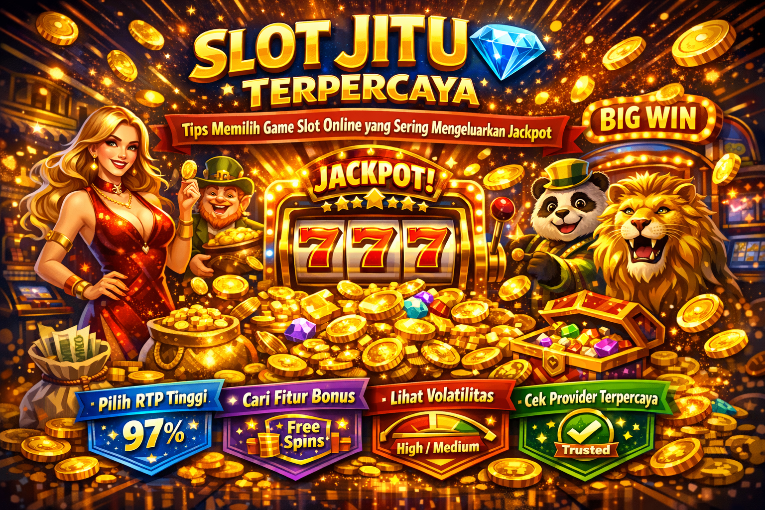 Slot Jitu Terpercaya 💎 Tips Memilih Game Slot Online yang Sering Mengeluarkan Jackpot